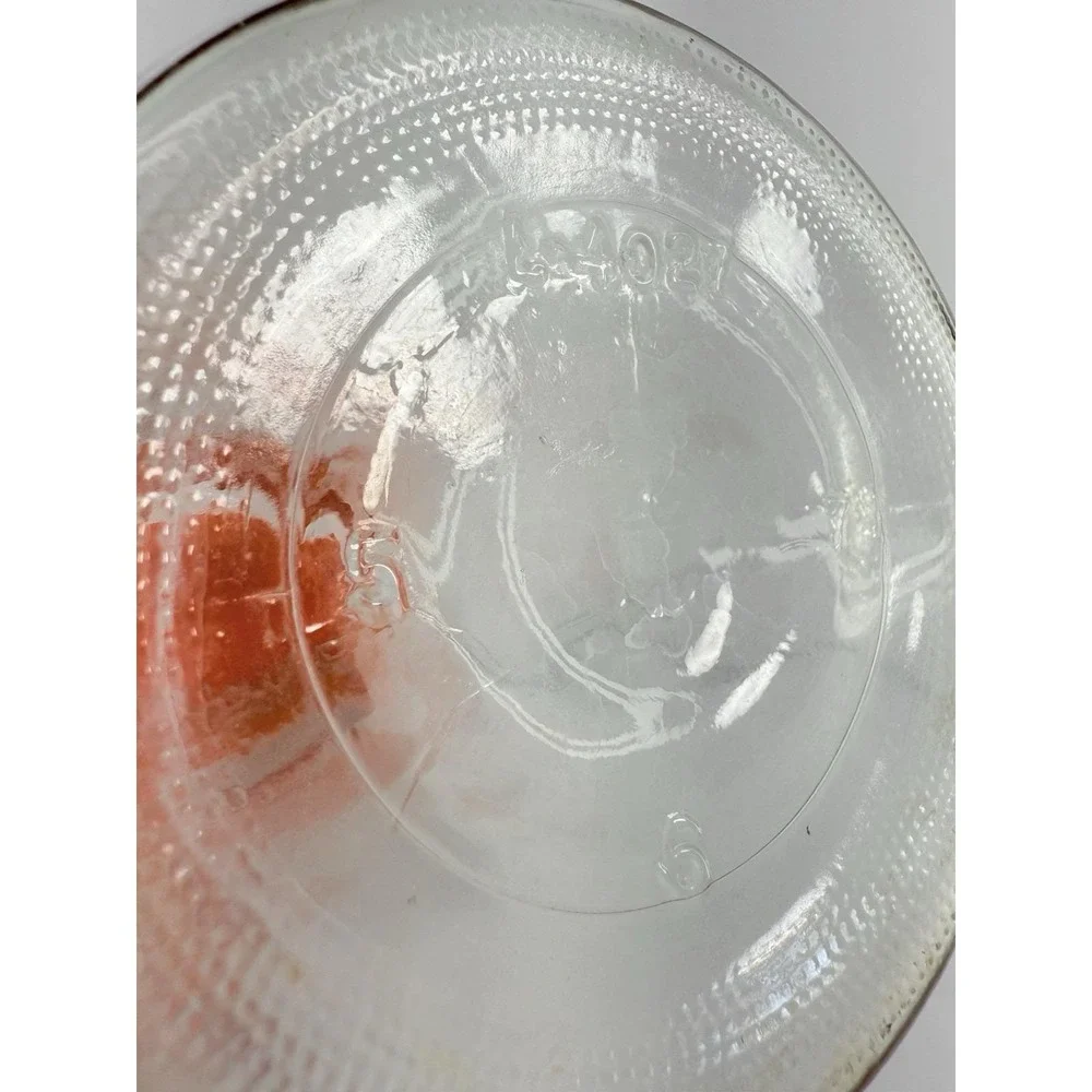 Vintage 1971 Anchor Hocking Orange Starburst‎ Glass Pitcher 1 Qt MCM USA L4027